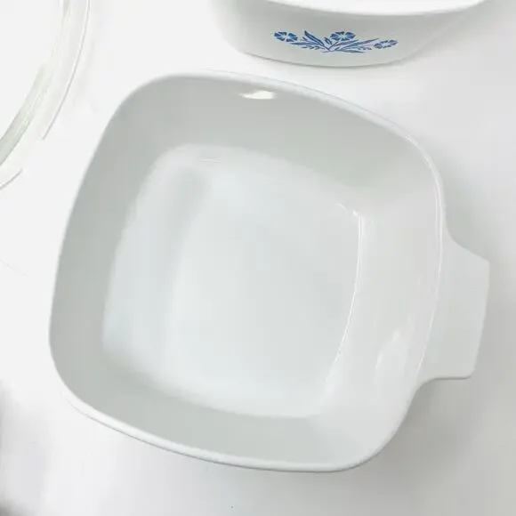 Vintage Corning Ware Casserole Baking Dishes x 3 Blue Cornflower (H4) 6 Pc USA - Picture 9 of 14